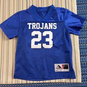 Augusta Sportswear Football Jersey Boys 3T Blue Trojans 23 Langley Mesh Youth EC